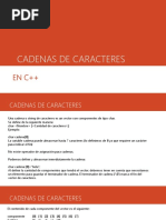 Cadena de Caracteres