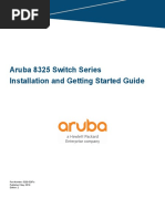 Aruba 8325 Switch SeriesInstallation and Getting Started Guide