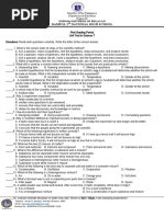 Science 7 Unit Test 1