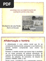 História Da Alfabetização No ES