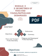 Im Module 5 Finite Geometries of Fano and Young Pappus and Desargues