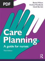 Care Planning A Guide For Nurses by Benita Wilson Andrea Woollands David Barrett