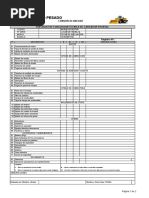 Check List Cargador Frontal - Rio Lacramarca