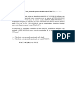 Casos 1 y 2 Costo Promedio Ponderado Del Capital WACC OCTUBRE 2020