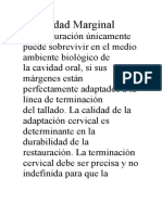 Integridad Marginal y Tipos de Líneas de Terminación