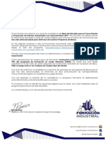 Comunicacion de Admision Programa Dppia3d