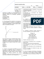 Teste - Transporte Pela MP e Metabolismos Energéticos