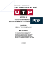 Proyecto Manejo de Residuos Solidos Hospitalarios Delimitacion Del Problema