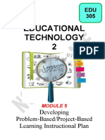 Module 5 - Lesson 1 - Writing A Problem-Based or Project-Based Learning Plan