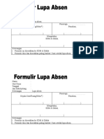 Formulir Lupa Absen