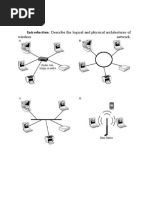 Introduction: Describe The Logical and Physical Architectures of