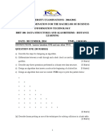 Bbit 106 Data Structures and Algorithims - Distance Learning