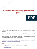 Rutherford Backscattering Spectroscopy (RBS)