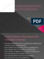 Konsep Administrasi Dan Kebijakan Kesehatan Hy