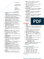 Chemistry Form 4 Definition List