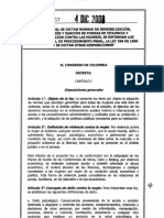 Ley 1257 de 2008 Discriminación Contra Las Mujeres