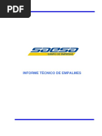 Informe Técnico de Empalmes