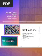 Stocks and Their Valuation