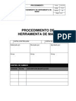 P-317 Procedimiento Herramienta de Mano