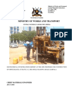 Preliminary Geotechnical Investigations Report at The Site Proposed For Construction of Office Block at Plots 2-12, Sir Apo