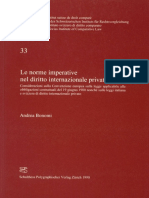 Le Norme Imperative Nel Diritto Intemazionale Privato: Andrea Bonom I