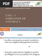 Formation of Contract