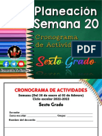 ?6° S20 PLANEACIÓN SEMANAL Esmeralda Te Enseña