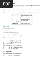 IELTS General Writing Task 1