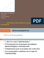 Cours Epistemologie Et Methodologie de Recherche (Fsjes Marrakech)