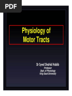 Physiology of Motor Tracts: DR Syed Shahid Habib