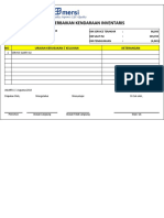 Form Perbaikan Kendaraan Inventaris Kosong