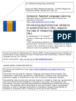 2009 - Vandewaetere - Measuring Students Attitude Towards CALL