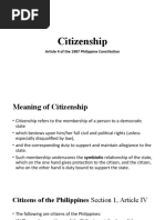 Module 12, Citizenship