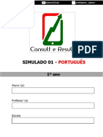 Simulado 01 - Português - 1º Ano (Blog Do Prof. Adonis)