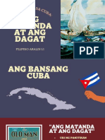 Nobela Mula Sa Cuba Panitikan Ang Matanda at Ang Dagat