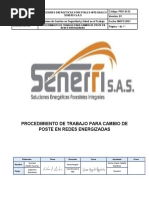 Procedimiento para Cambio de Poste Final