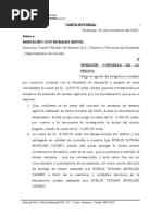 CARTA NOTARIAL - Obligcion de Dar Suma de Dinero.