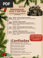 Programação Natal e Ano Novo 2022