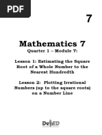 G7 Quarter 1 Module 7 Estimating Square Root