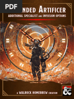 (WH) Expanded Artificer! New Subclass and Infusion Options