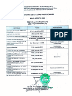 Calendario de Estadias 2022-2.