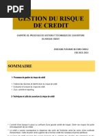 Processus-De-Gesion Etmodelisation Du Risque Credit