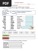 Los Sustantivos y Sus Calsificación.