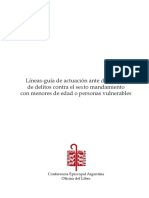 Líneas-Guía de Actuación Ante Denuncias de Delitos Contra El Sexto Mandamiento Con Menores de Edad o Personas Vulnerables