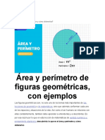 Área y Perímetro Matematicas