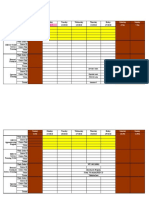 Training Schedule - 2018