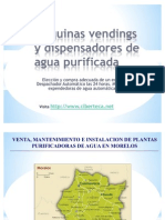 Maquinas Vendings de Agua Purificada y Maquina Expended or A de Garrafon en Cuernavaca