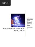 Physics Project Wireless Energy