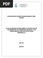 Plan de Sencibilización Sobre La Protección de Los Derechos Las Formas de Violencia y Las Consecuencias Que Afectan Su Sano Desarrollo