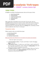 Verb Types Structuralism